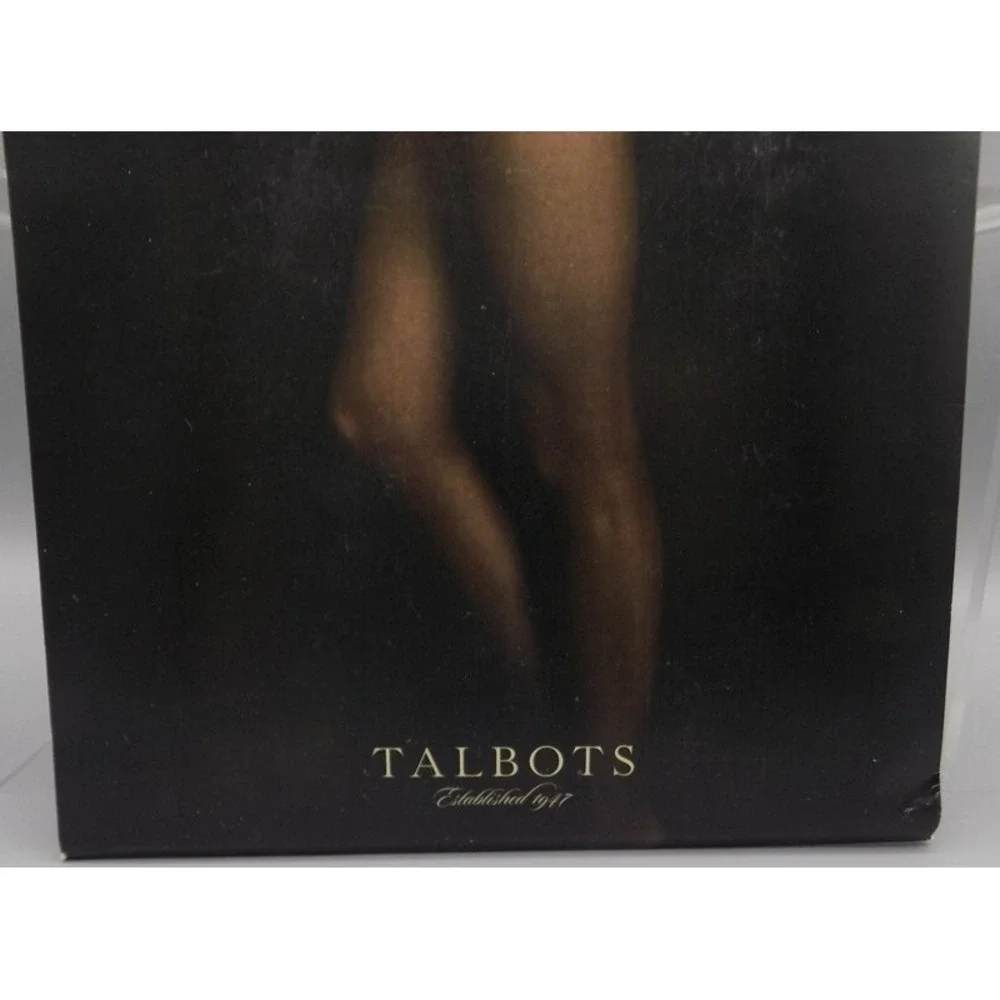 New Talbots Silky Sheer Pantyhose Size C Sealed Ash Grey Unused Vintage Drag